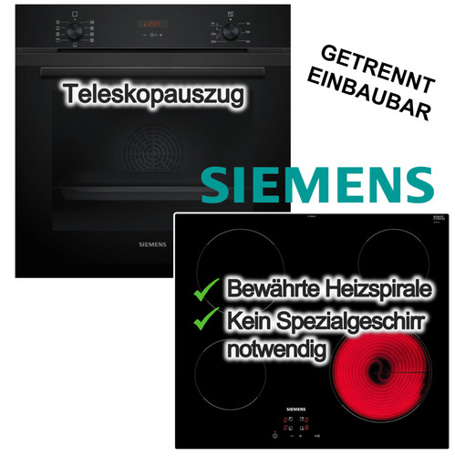 Herdset siemens einbaubackofen - siemens,